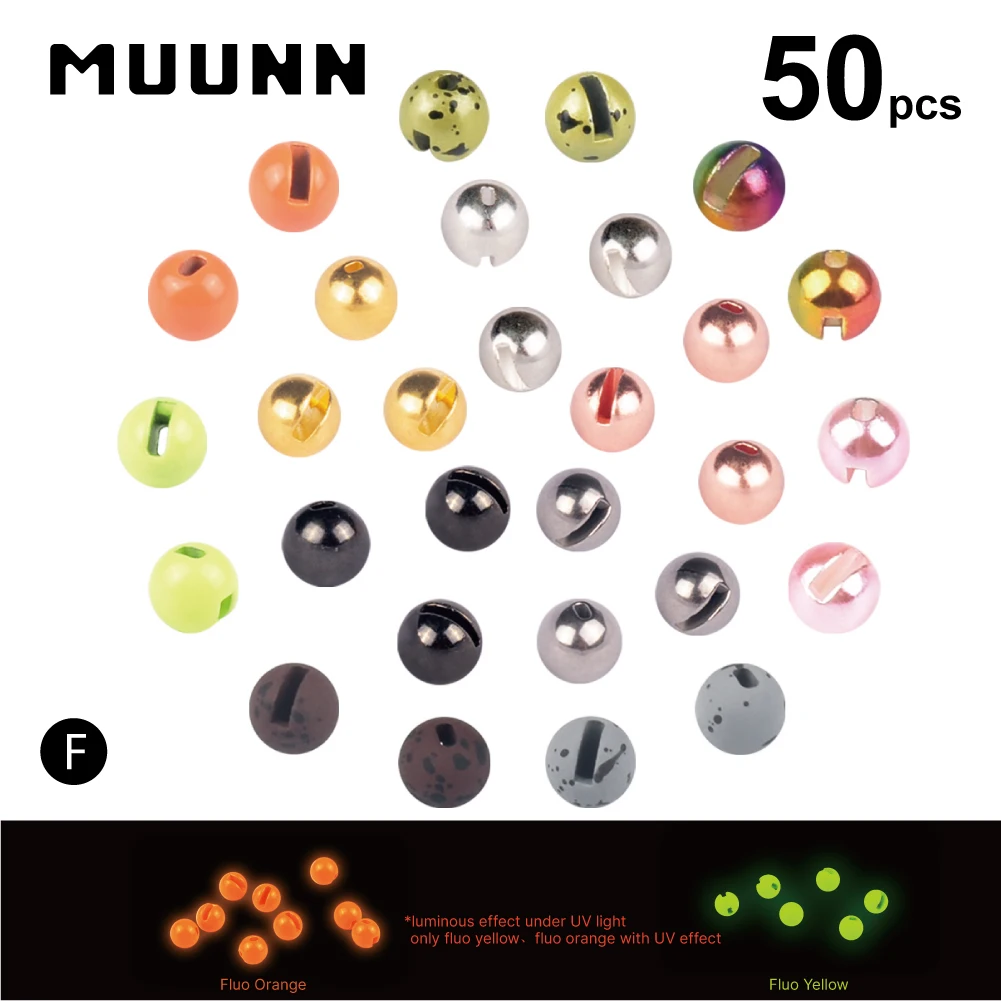 MUUNN Combo Tungsten Slotted Beads Colorful Fly Tying Material