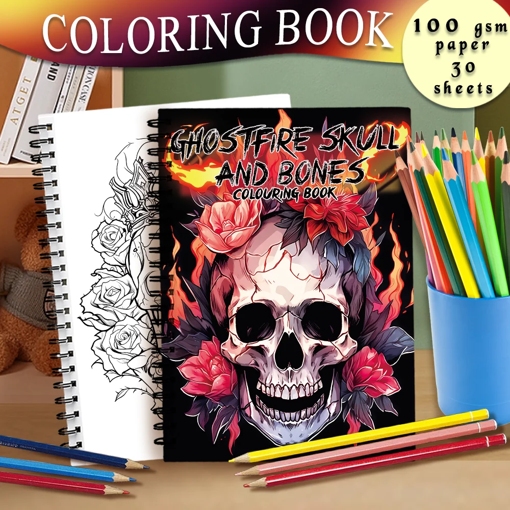 Deluxe Adult Coloring Book - Premium Paper & Spiral-Bound