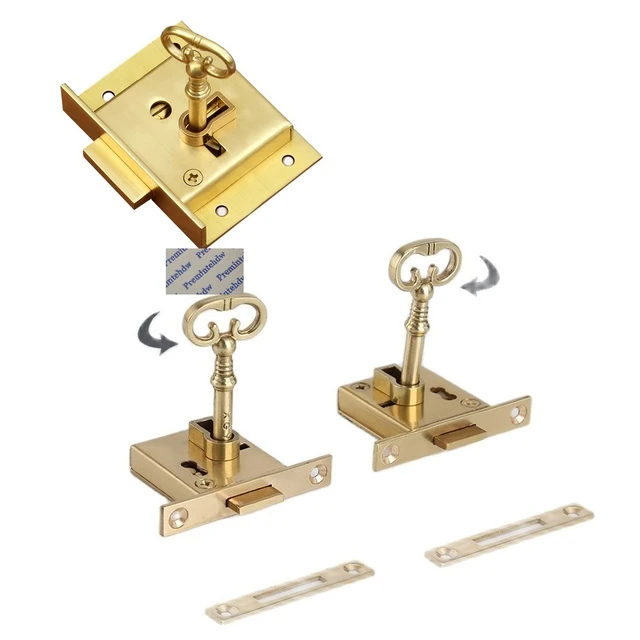 Classic Retro Brass European Antique Drawer Cabinet Locks Dresser