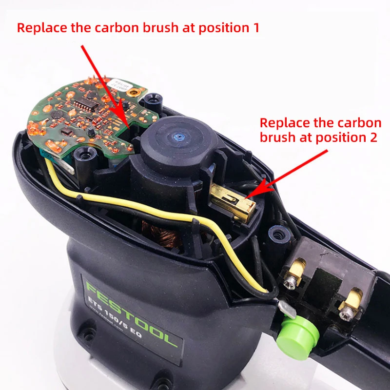 FESTOOL Automotive Dry Mill Carbon Brush ETS150 Dust Collector Motor No. 3/5 Motor 490714 Sandpaper Abrasiver Equipment 2