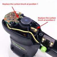 FESTOOL Automotive Dry Mill Carbon Brush ETS150 Dust Collector Motor No. 3/5 Motor 490714 Sandpaper Abrasiver Equipment 2