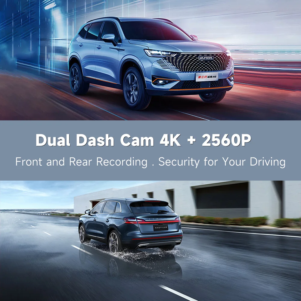 4K HD DVR Car Radio Multimedia Navigation Wireless CarPlay Apple Android Auto Mirror Music Player