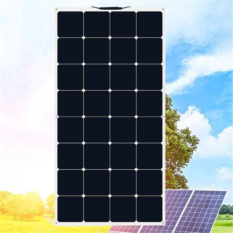 Sunpower 100W Ricaricabile Veloce Pannello Solare Barca Da Pesca Power Pack Solare Fotovoltaico Power Bank Portatile Per Campeggio All'Aperto