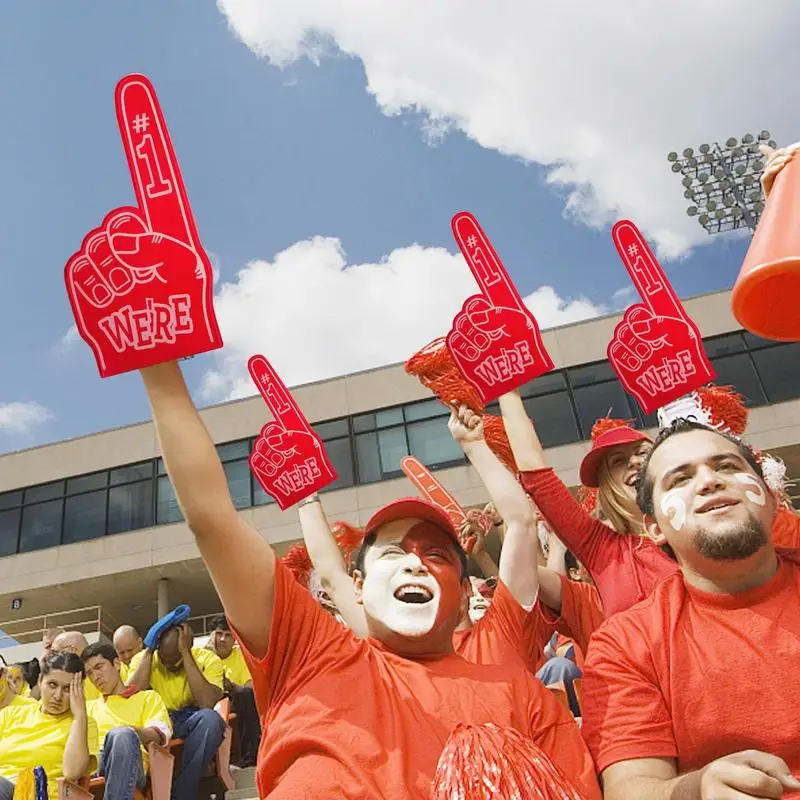 Finger Foams Sports Cheerleading Party Hand Props 1 Noise Makers Props Giant Hands Sports Favors Cheering Palm Party Foam Finger Props