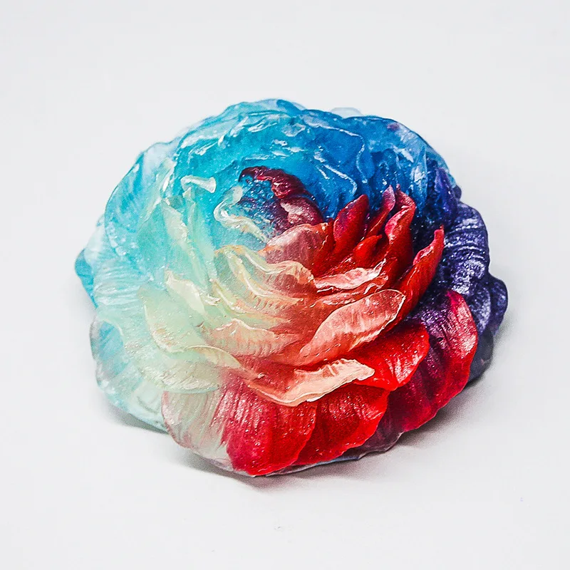 Peony-Shaped Candle Aromatherapy Three-Dimensional FlowersOEMScented Candle Luminous Low Temperature Romantic Sentime