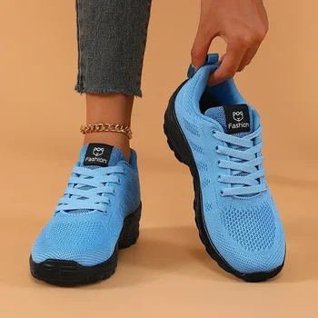 أحذية رياضية نسائية شبكية خفيفة الوزن قابلة للتنفس أحذية جري كاجوال للرياضات اليومية متينة 2025 أحذية غير رسمية على الموضة الجديدة 5