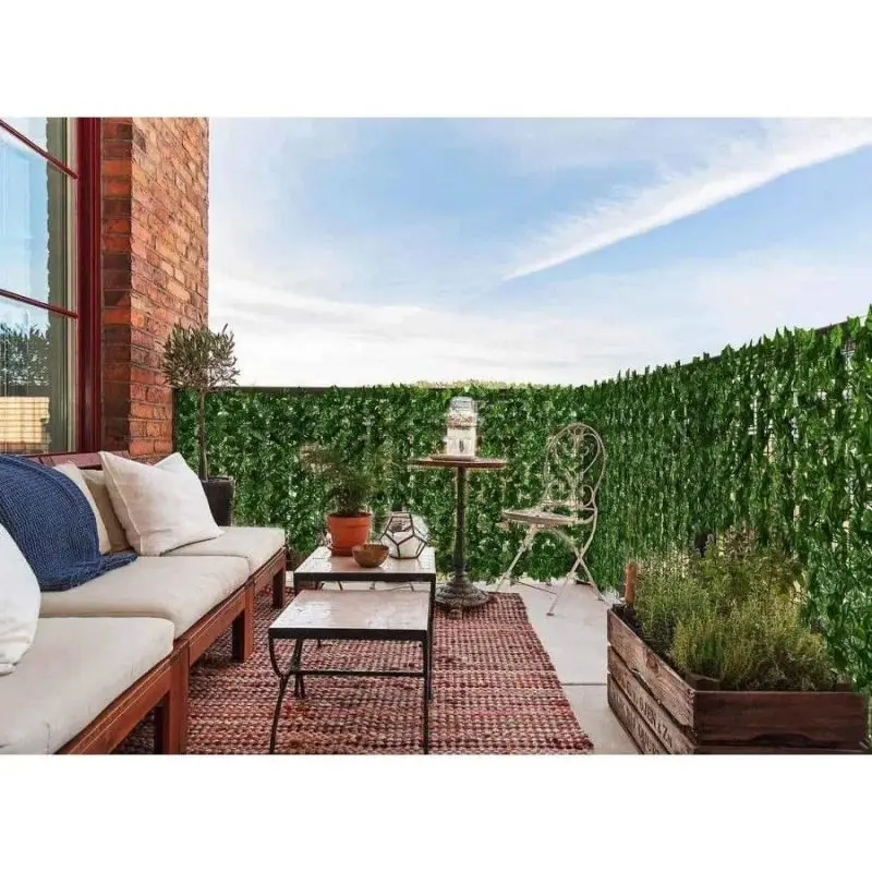 Artificial Leaf Privacy Fence Roll Wall Landscaping Fence Privacy Screen Outdoor Garden Backyard Balcony