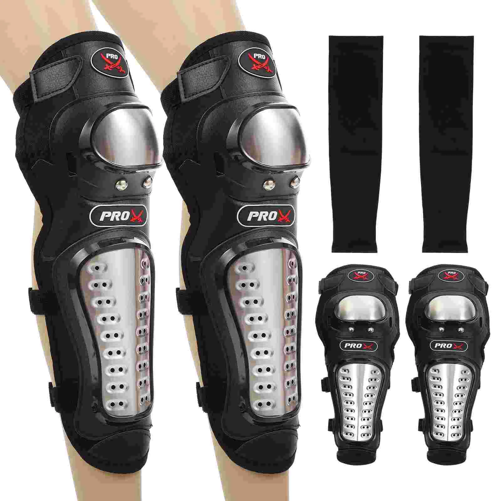

Motorcycle Protective Gear Stainless Steel Elbow Guards Knee Pads Elbow Pads