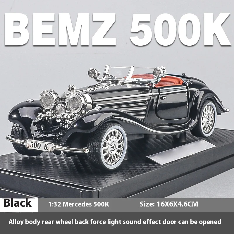 ベンツ500Kミニカー　ジャンク 新品 Liberty64 1/64 メルセデス ベンツ Benz 500K Blak, Boost