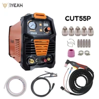 Plasma Cutter CUT55P HF Pilot Arc iYeah 110V/220V 55A Plastic Air Cutting Welder Machine With AG60P Torch MAX Cutting 20mm 2