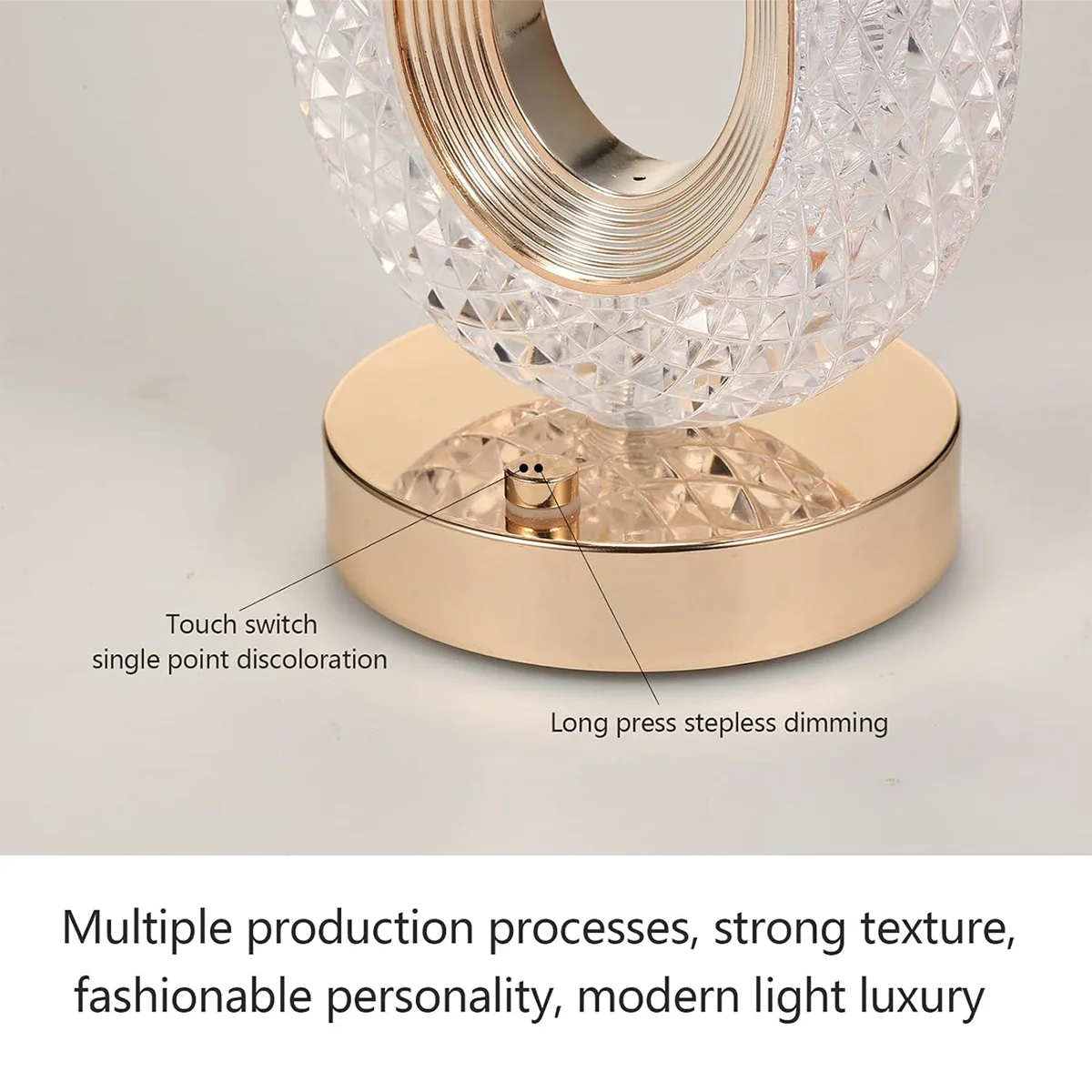 Tricolor Crystal Table Lamp 6