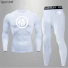 Compression Training Set Running Fast Drying Compression Clothes Autumn Sports T-shirts Fitness Badminton Training Clothes 4