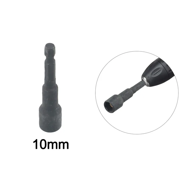 1pcs Magnetic Nut Driver Socket 6-19mm 1/4inch Hex Shank For Power Drill Screwdriver Electric Drill Bit Socket Hand Tool Parts 3