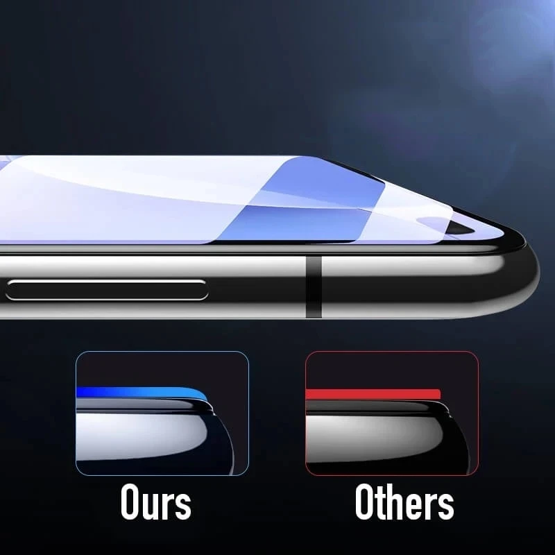 Pellicola salvaschermo nera da 3 pezzi per iPhone 7 8 6 6S Plus vetro temperato - immagine 6