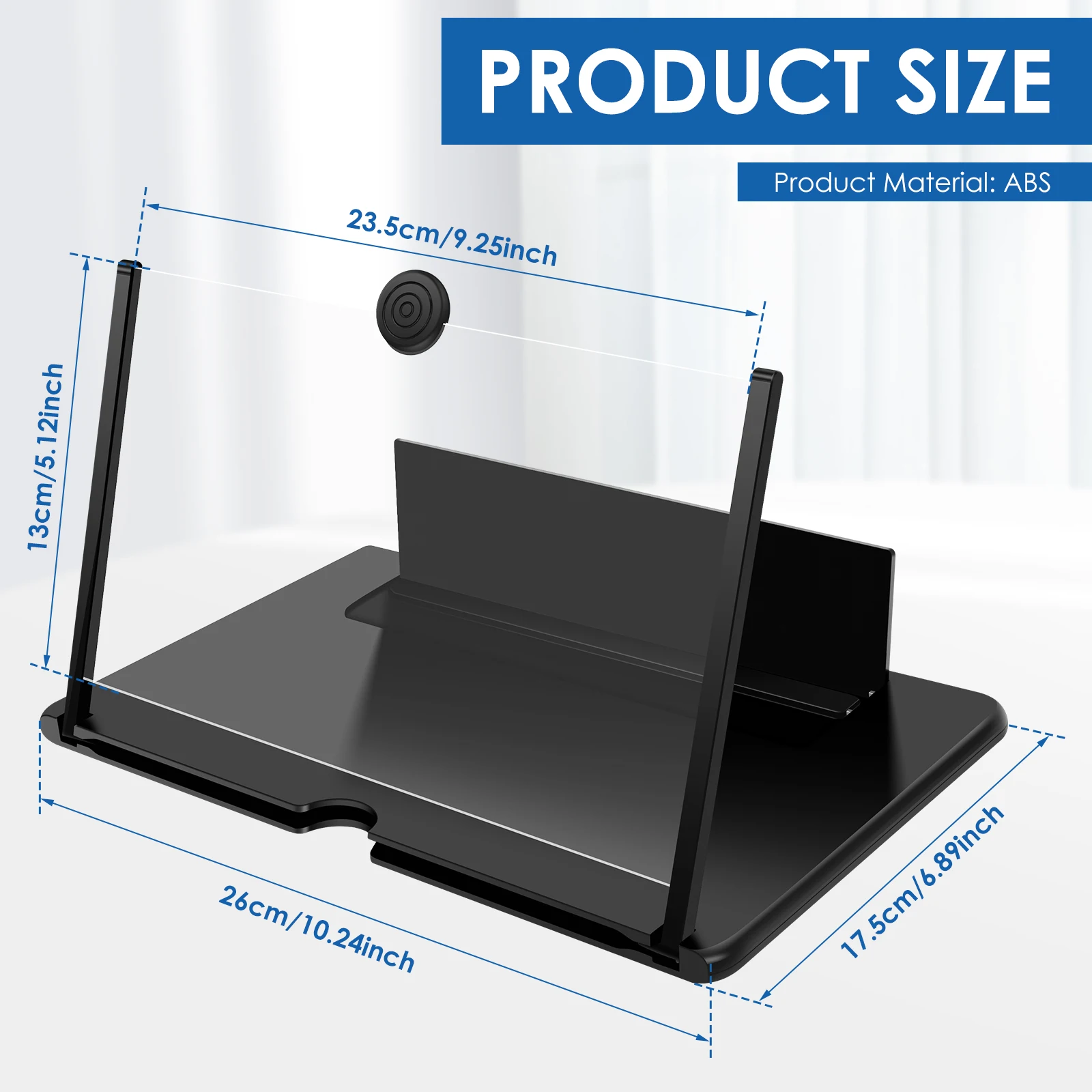 10/12 Inches Screen Magnifier Foldable Phone Screen Magnifier HD Video Amplifier Phone Magnifier for Home Traveling and Camping