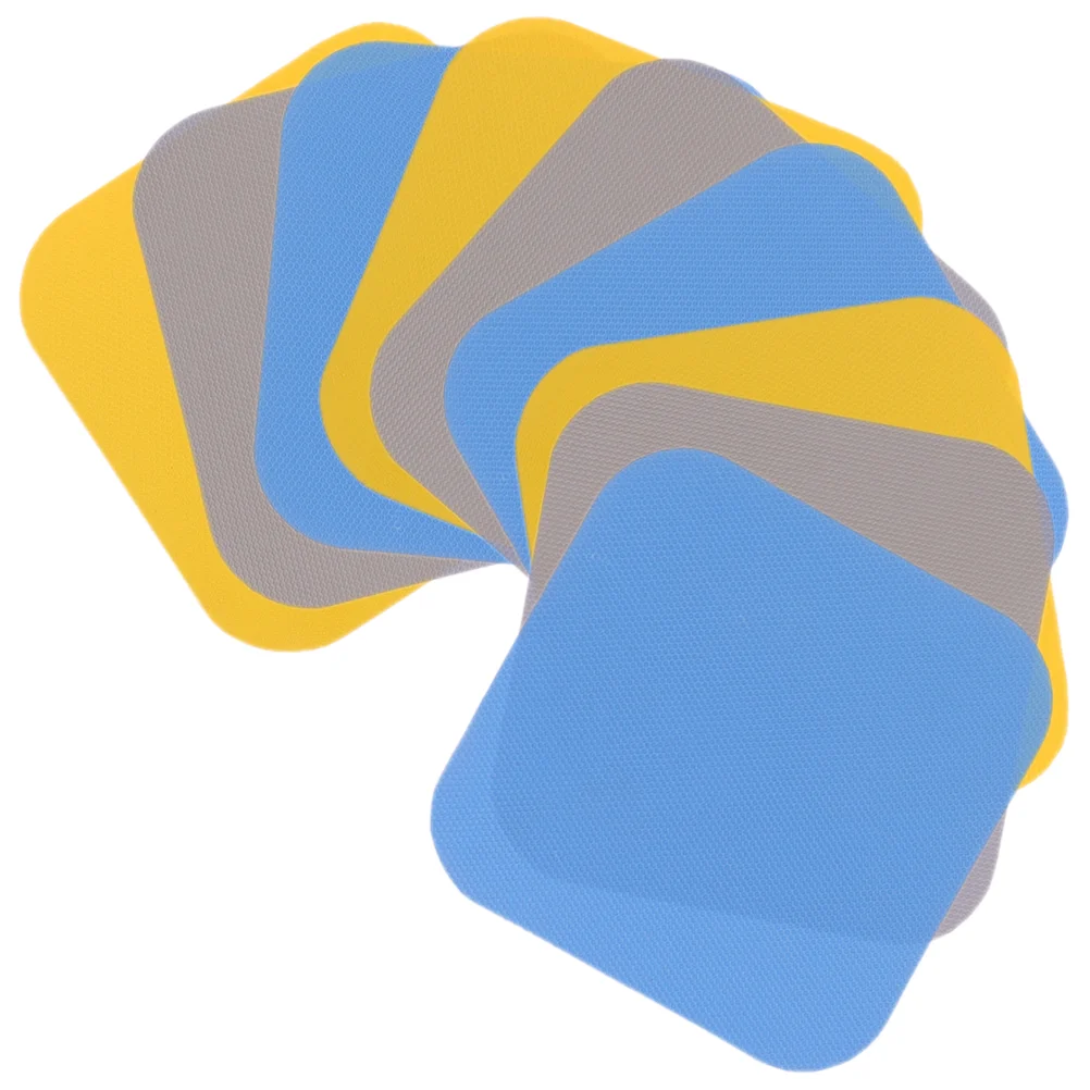 

9 Pcs Rubber Bottle Opening Mat Pads Jar Opener Non-slip Colorful Coasters Heat-resistant Gripper Durable