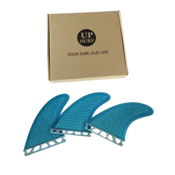 Tavola da surf pinne grandi Tri Set UPSURF FUTURE Fins G7 Blue Honeycomb Short Board Fins 3 pz/set fibra di vetro Quilhas Azul surf Fin