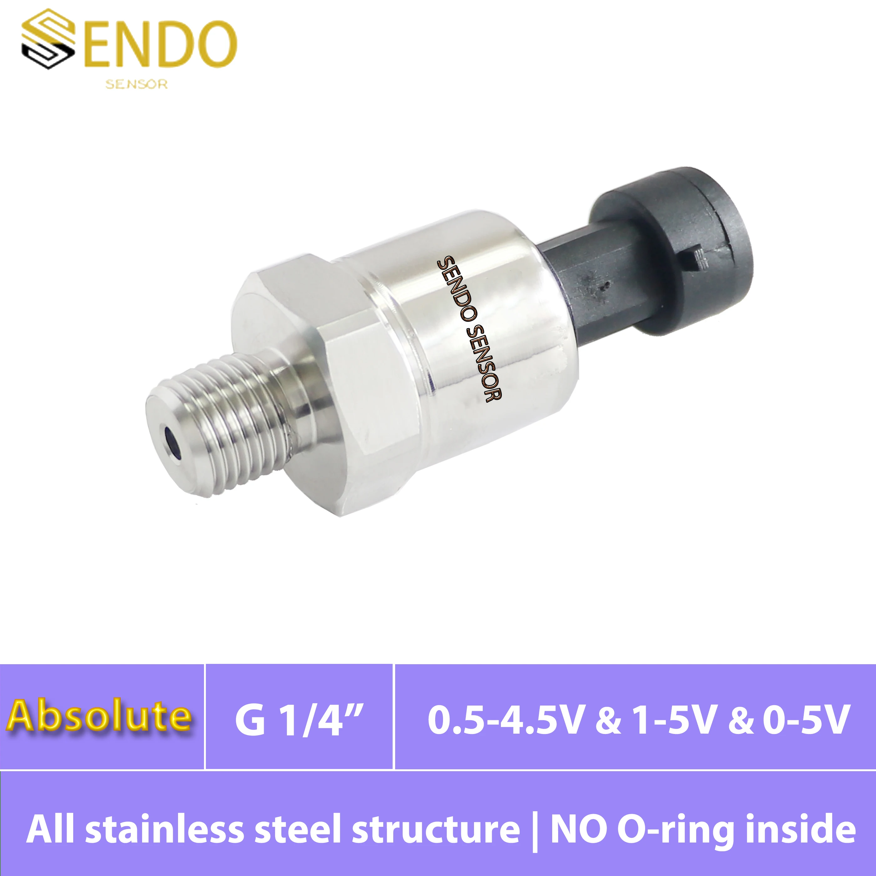 isolated-pressure-sensor-05-45v-0-5v-1-to-5v-output-absolute-10bar-150psi-1-bar-15psia-75-psia-200kpa-16mpa-abs-g1-4-thread