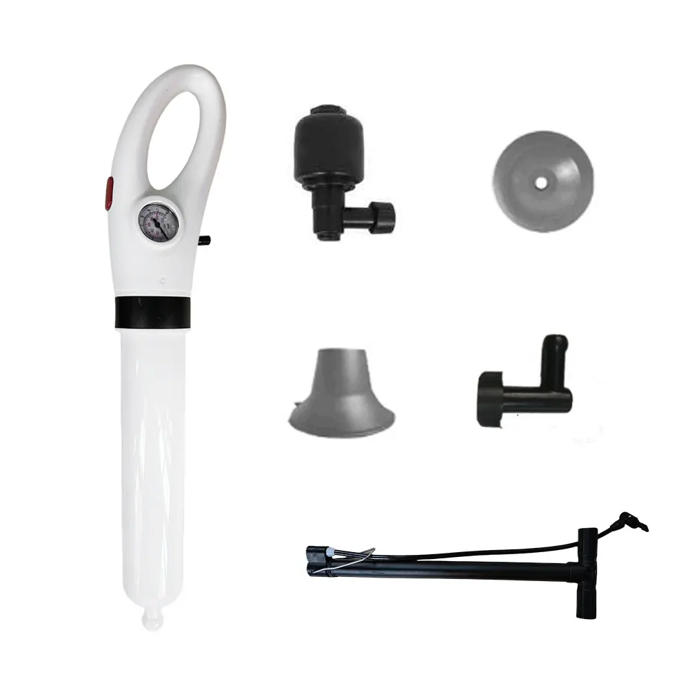 Drain Clog Remover Tool Manual High Pressure Air Drain Cleaner Powerful Drain Blaster Toilet Plunger Unblocker Clogged Sink Pipe
