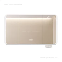 Arc-shaped Smart Bathroom Mirror Cabinet, Wall-mounted Bathroom Mirror Cabinet with Lighting, Smart Bathroom Mirror Cabinet 6