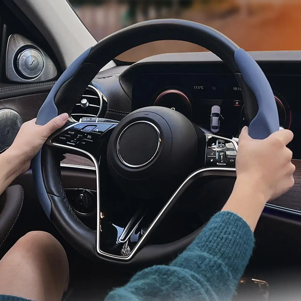 

Steering Wheel Protectors 1 Pair Excellent Anti-slip Soft Non-slip Lining Steering Wheel Covers Car Interior Accessories
