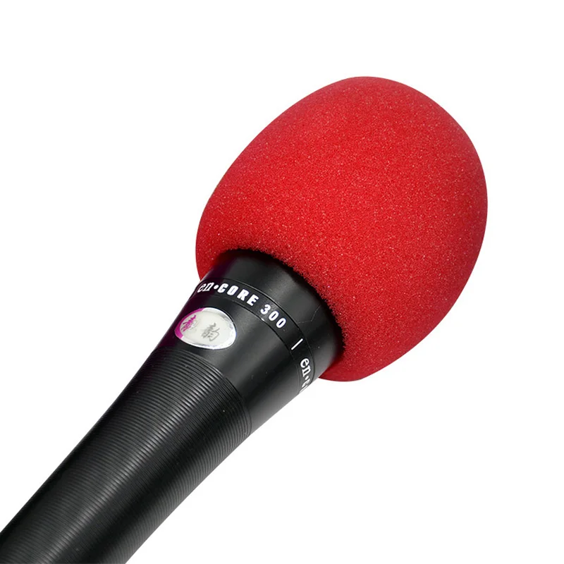 

5PCS Thickened Microphone Sleeve, Household KTV Non Disposable Microphone Sponge Sleeve, Windproof Sponge Sleeve