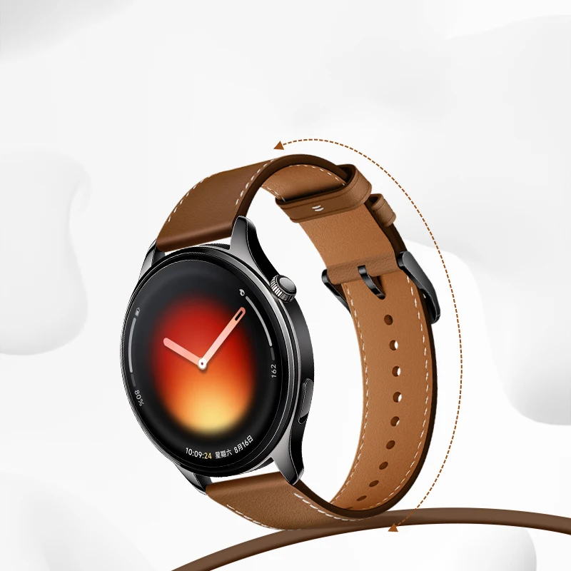 Premium Leather Wristband for Smart Watches - Stylish and Durable Strap Accessory