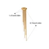 Yori 1Pc Long Tassel Drop Dangle Ear Clip Women's Metal Charms Stainless Steel Jewelry Gold Color PVD Waterproof 6