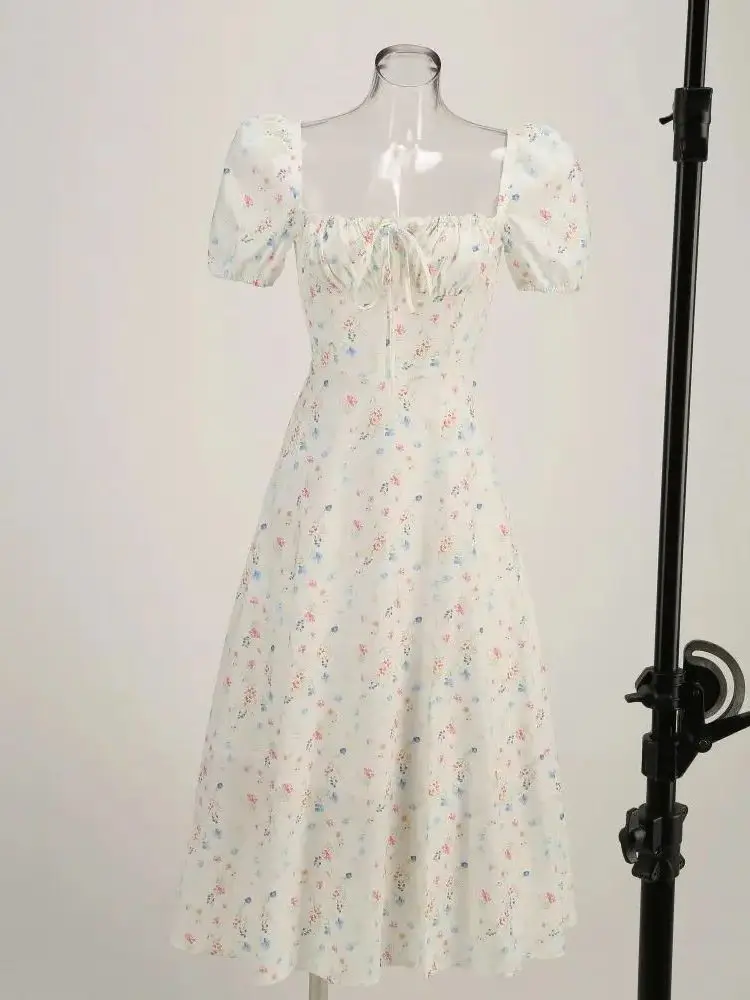 

Элегантные и красивые женские платья 2024, летнее повседневное праздничное платье, модная одежда на день рождения, халат с принтом в стиле ретро, одежда для выпускного вечера