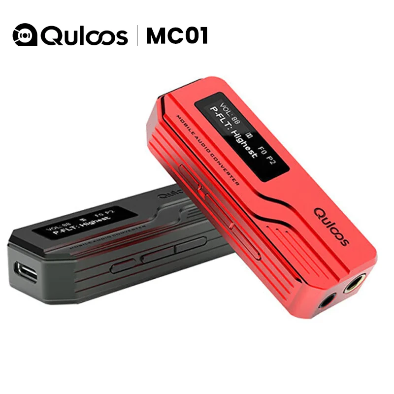 

QULOOS QLS MC01 MC01se Портативный USB DAC/AMP Dual Flagship CS43131 HiFi Декодер Усилитель для наушников 4,4 мм/3,5 мм Type-C USB