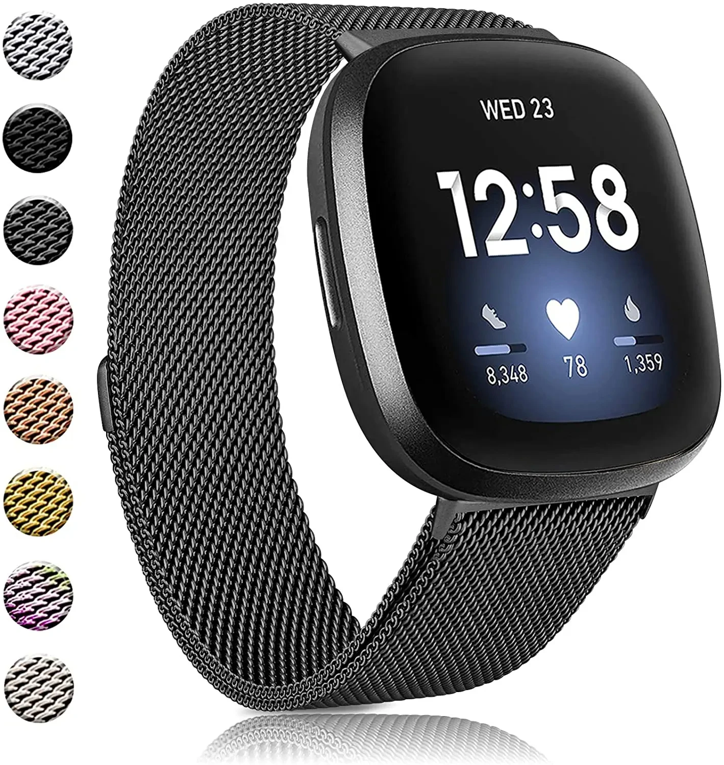 Milanese Stainless Steel Magnetic Loop Watchband Strap