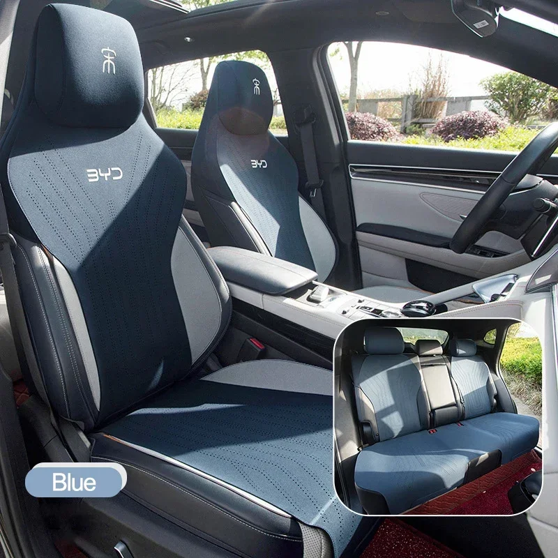 thumbnail image 1 of Funda de cojín para asiento de coche de alta calidad para BYD Song PLUS PRO 2021-2025, paquete de medio asiento universal para cuatro estaciones, piel de aviación, 1 of 5