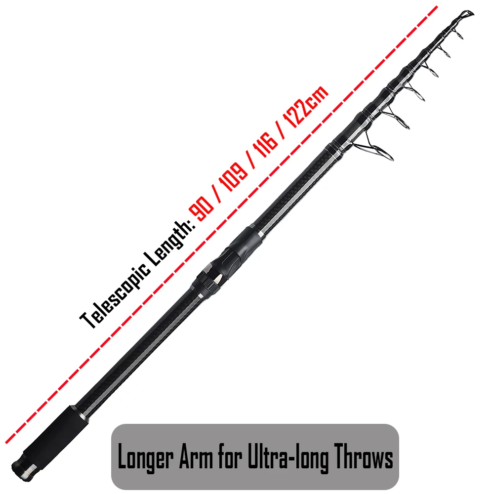 200g Lure 4.5/5.4m Sea Fishing Rod 36T Carbon Fiber Fishing