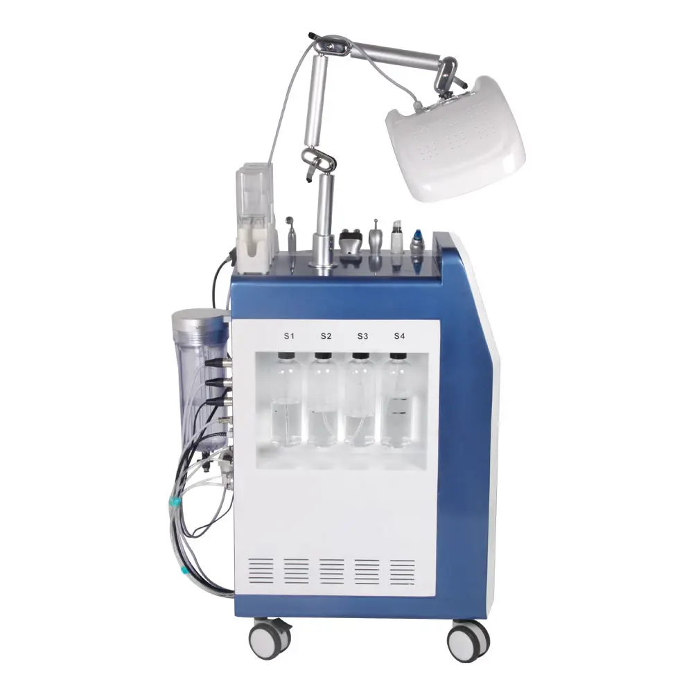Multi-Functional Hydra Jet Peel + Hydra + Led Light For Skin Rejuvenation Facial Cleaning Machine