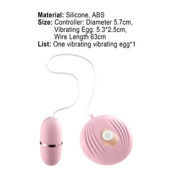 Remote Control Vibrating Egg Small Shell Jump Egg G-Spot Vibrator Vaginal Balls Clit Stimulator Masturbator Sex Toys for Women 4