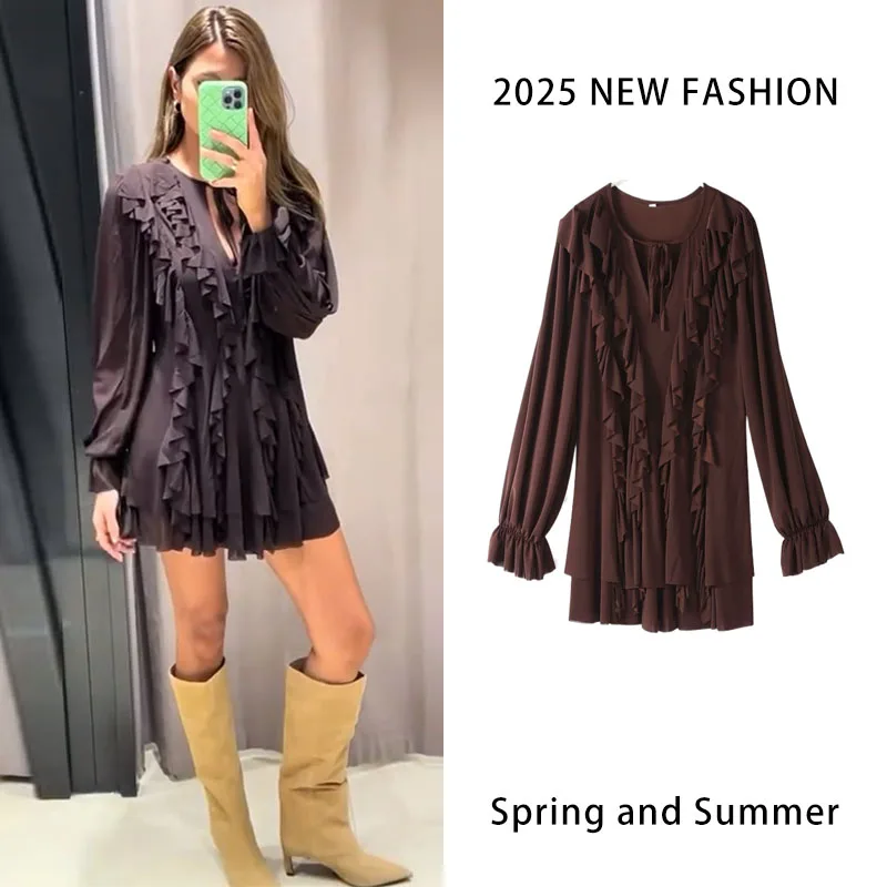 LACE UP SHIFT WITH FLARE SLEEVE THIS CHARMING WOMAN