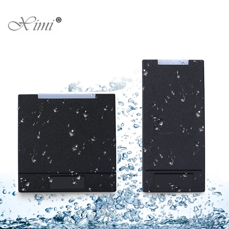

IC access control card reader MF13.56MHZ access control reader RS232 / 485,WG26 / 34 waterproof card reader