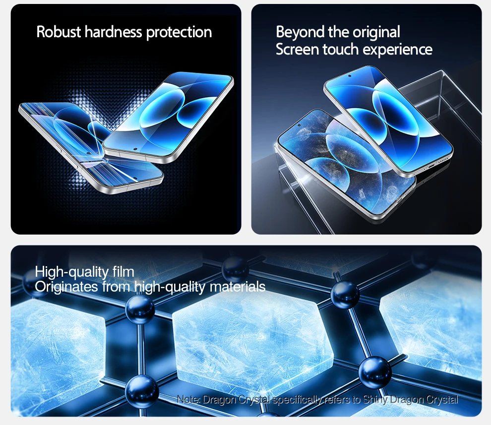 SmartDevil gehärtete Glasfolie für Xiaomi 17 Pro max Mi 15 14, transparenter Displayschutz für Xiaomi 17, Kit zur automatischen Staubentfernung – Detail 4