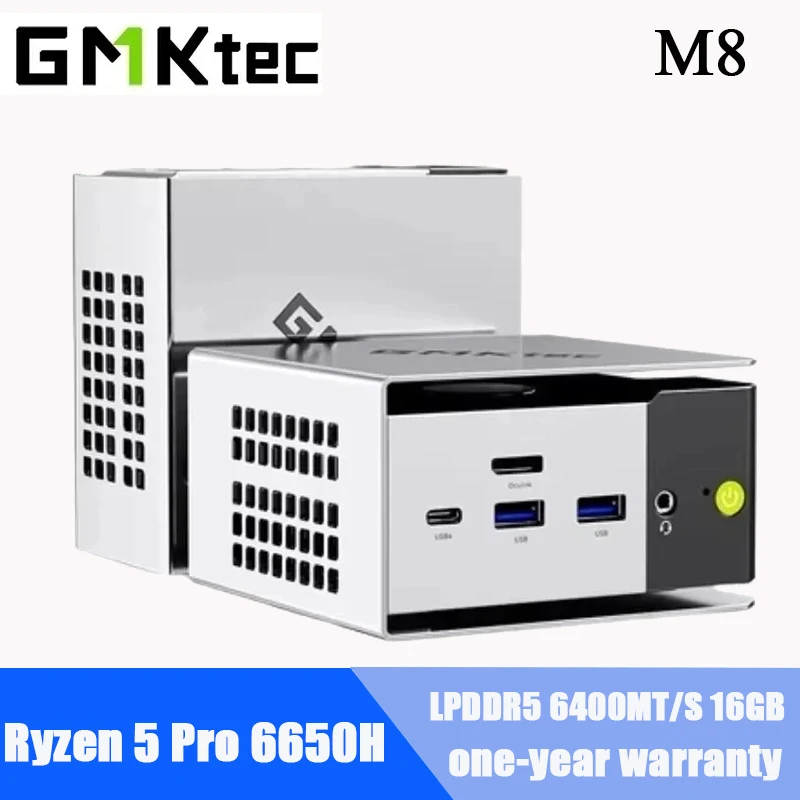 GMKtec M8 Ryzen 5 Pro 6650H ミニPC Windows 11 Pro LPDDR5 6400MT/S