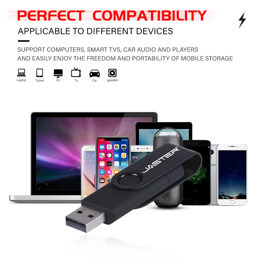 Unidad Flash USB OTG para teléfono móvil, Pendrive de alta velocidad de  64GB, 32GB, llavero blanco, logotipo personalizado gratis, TYPE-C -  AliExpress