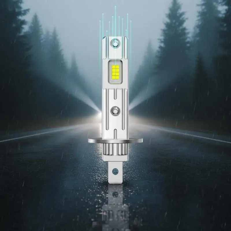 2500W H1 LED 헤드라이트 전구 CSP 자동차 헤드램프용 H1 팬리스 라이트 자동 다이오드 안개등 12V 화이트 자동차 24V