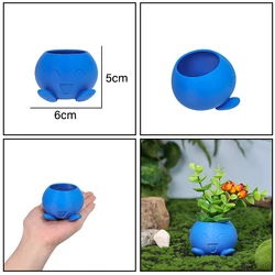 Whimsical Oddish - Inspired Flower Pot for Garden and Desk Decor (DB - S)