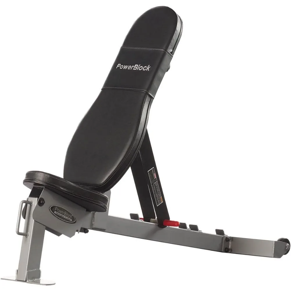 Sport Bench, Workout Bench, 5 Position Adjustable Bench & Seat, Built-in Wheels & Handle Kit, Innovative Workout Equipment