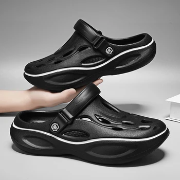 Summer men's sandals, beach hole shoes, cool slippers, sandals, men's couple garden shoes, breathable EVA material, suitable for
