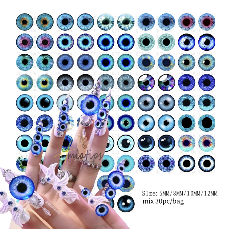 Punk-Style Halloween Nagelkunst-Charms: Legierung Ghostface Kreuz Stern 3D Nagel-Charm Strass Schmuck Deko-Accessoires – Detail 8