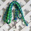 16mm 2m 2.5m 3m 4m thick braided horse rope with thick silver alloy large hook pet rope four-strand weave 6