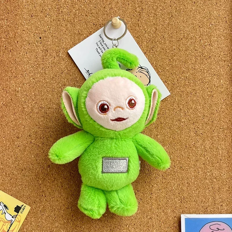 Plush Keychain Teletubbies Cartoon Doll Plush Key Chain Toy Appease Rag Doll Catcher Cute Decoration Boy Girl Children Birthday Gift