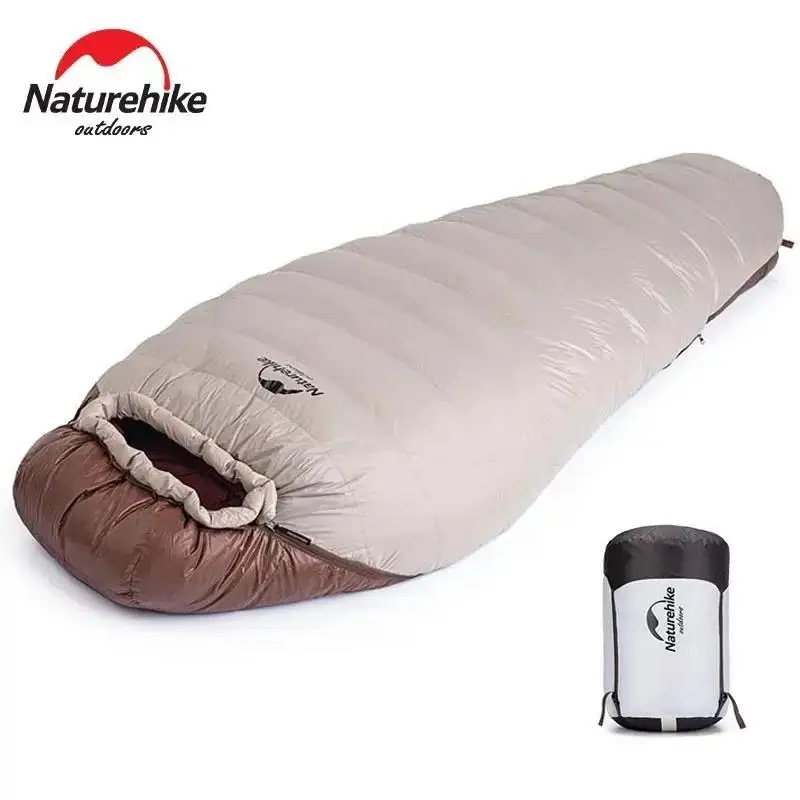 Camping Sleeping Bag Naturehike Snowbird Mummy Sleeping Bag All Season Waterproof Duck Down Winter