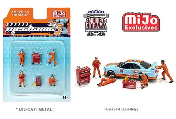 アメリカのdiorama 1:64 mijoメタルアクションフィギュアシーンwinner