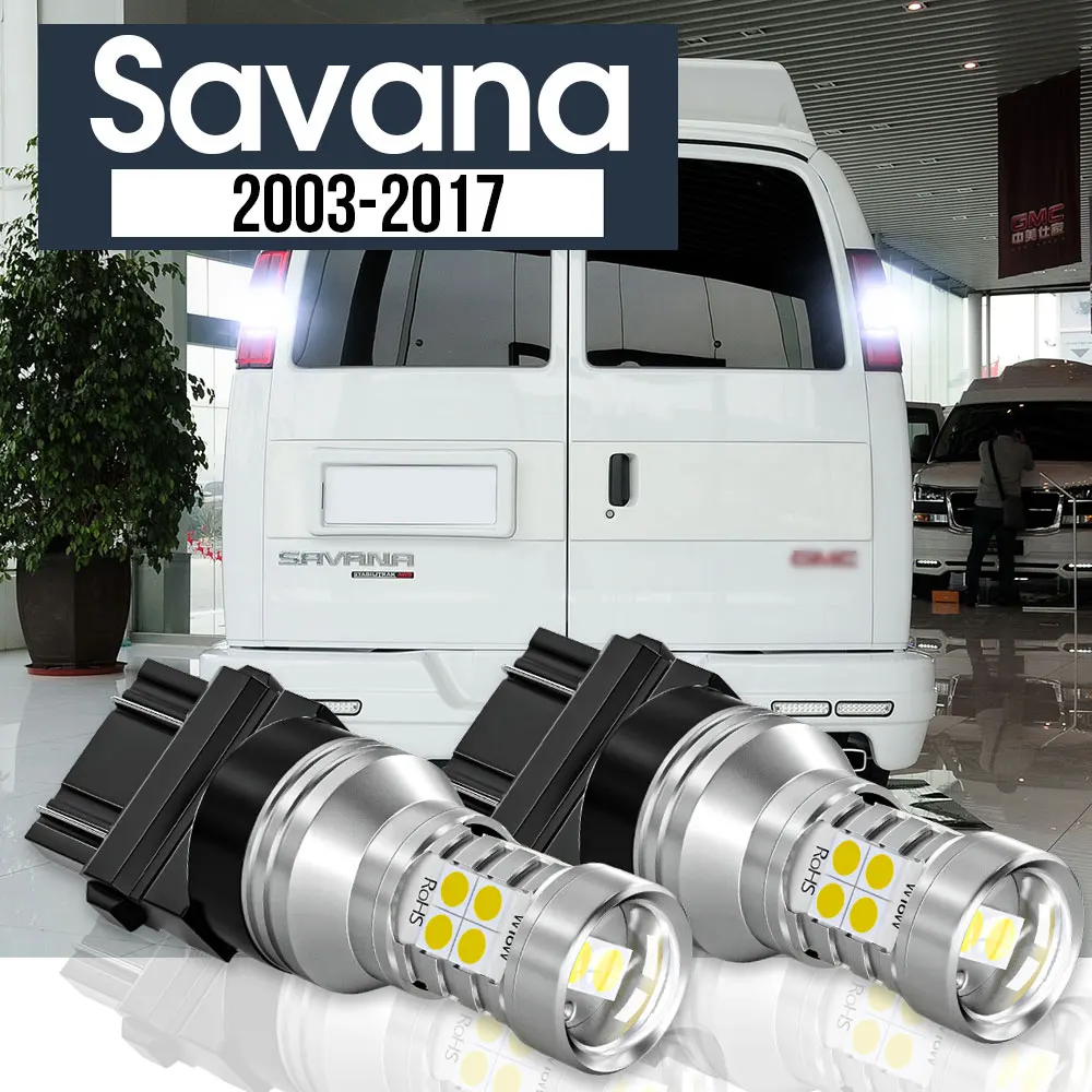 

2pcs LED Backup Light Reverse Lamp Blub Canbus Accessories For GMC Savana 2003-2017 2008 2009 2010 2011 2012 2013 2014 2015 2016